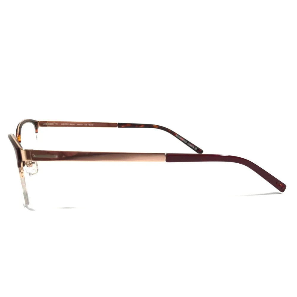 Lightec by Morel Eyeglasses Frames 30031L RD03 Red Rose Gold Cat Eye 49-18-135